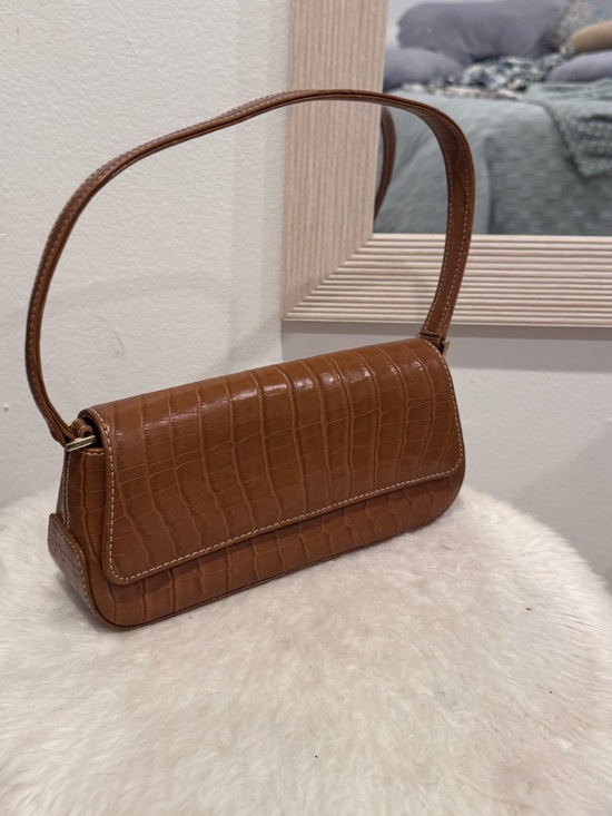 Liz Claiborne Handbags - Liz Claiborne Croc-Embossed Shoulder Bag
